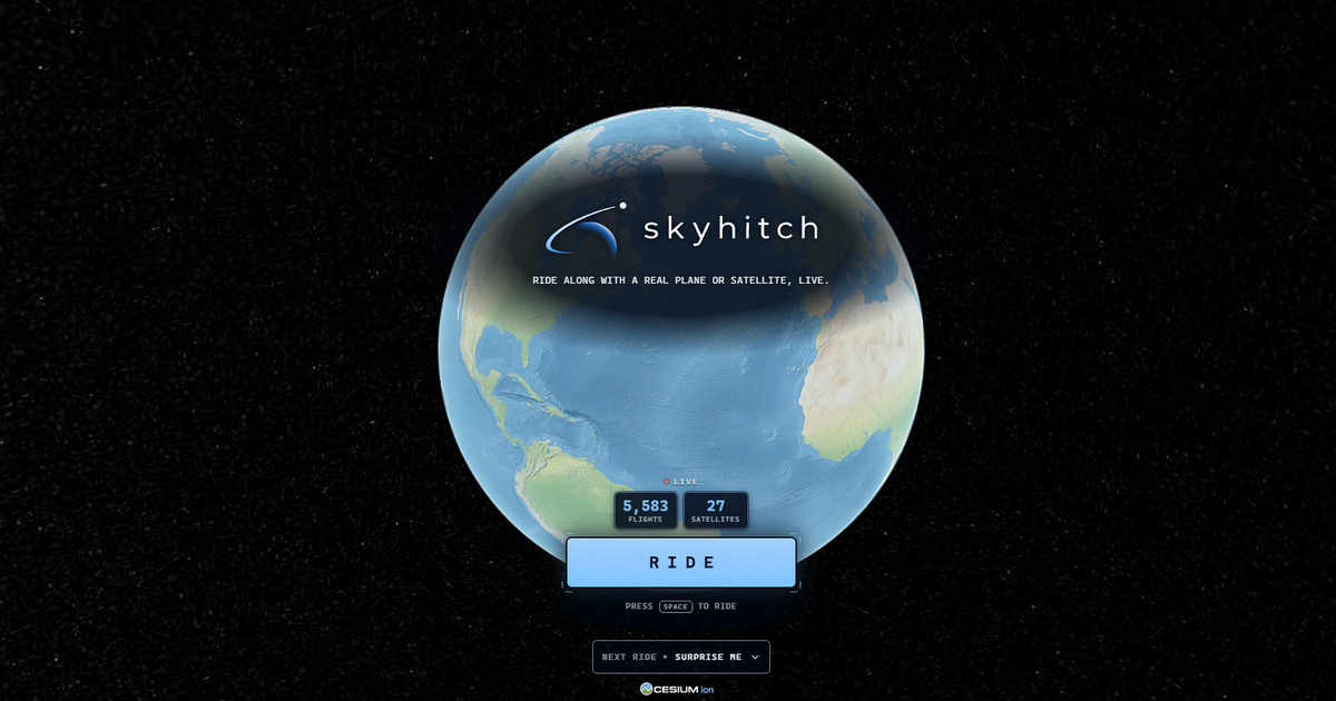 I made a web toy: Skyhitch.